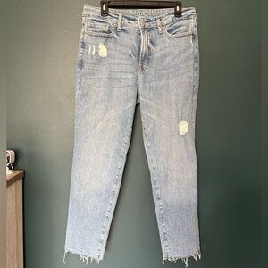 Distressed Light Blue Jeans